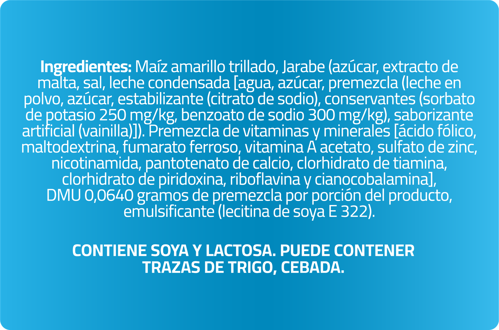 Ingredientes ChooPis